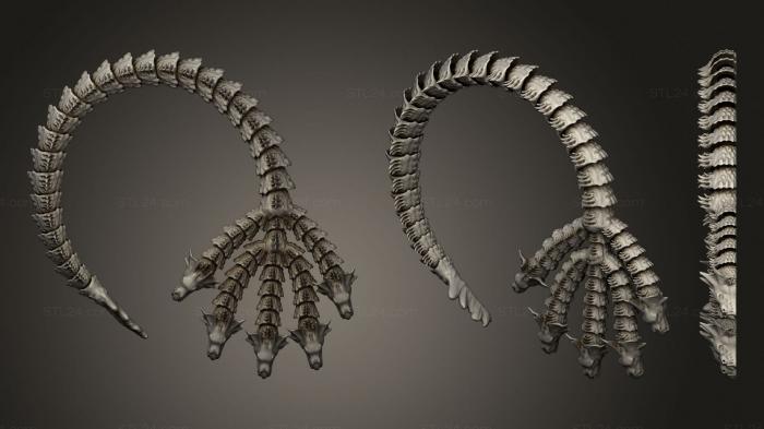 Animal figurines (Hydra 2, STKJ_2273) 3D models for cnc
